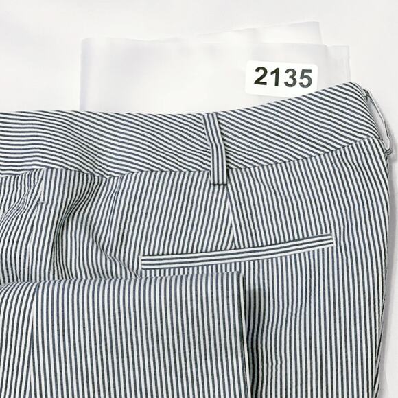 Talbots Signature Womens 12 Cropped Capri Pants Seersucker Beach Nautical Resort - Picture 13 of 13